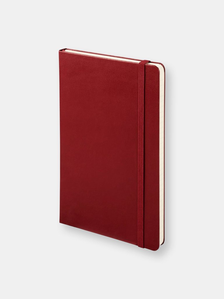 Moleskine Classic L Hard Cover Ruled Notebook - Amaranth Red