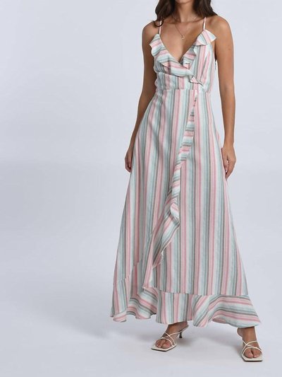 MOLLY BRACKEN Clemence Stripe Dress In Pink product