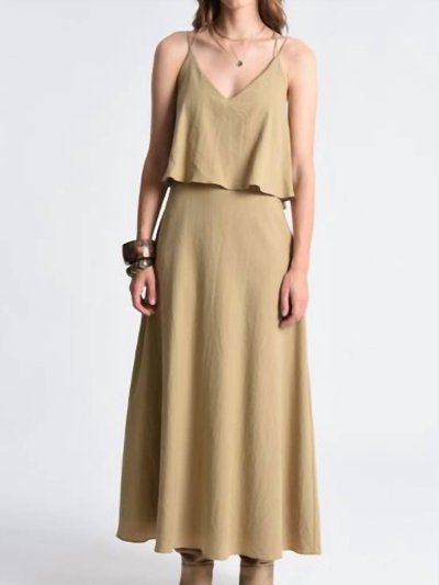 MOLLY BRACKEN Criss-Cross Dress In Light Khaki product