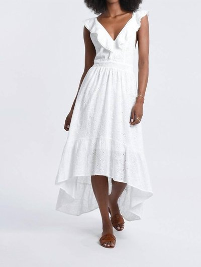 MOLLY BRACKEN Eyelet High-Low Dress In White product