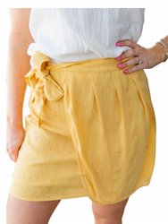 Flower Field Skirt In Yellow - Yellow