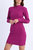 Haven Knitted Dress In Magenta - Magenta