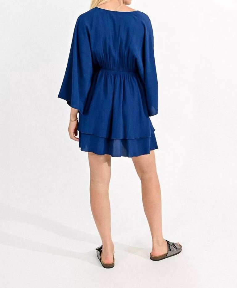 Loose Fitting Dress In Navy