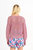 Loose Openwork Sweater In Pink