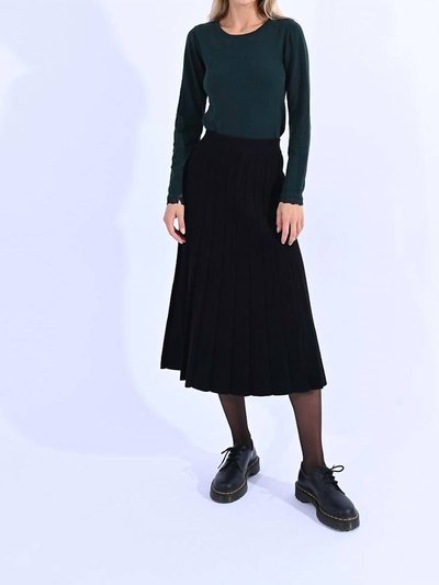 MOLLY BRACKEN Molly Bracken Knitted Pleated Midi Skirt In Black product