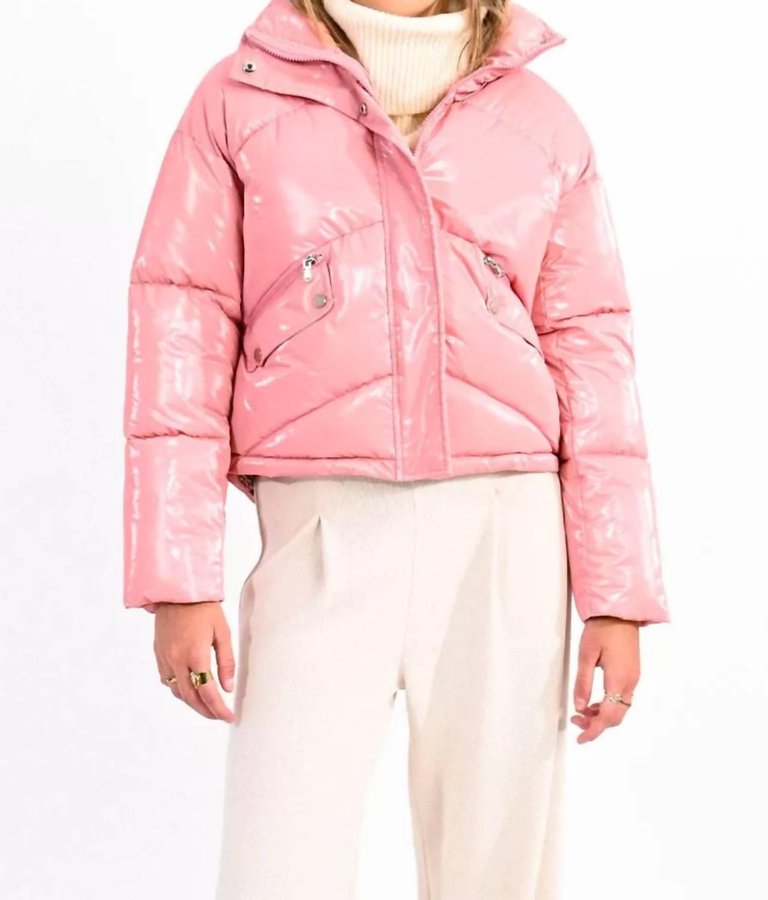 Pink Puffer Jacket - Pink