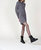 Rib Knit Tube Dress In Dark Grey