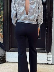 Sequin Open Back Sweater