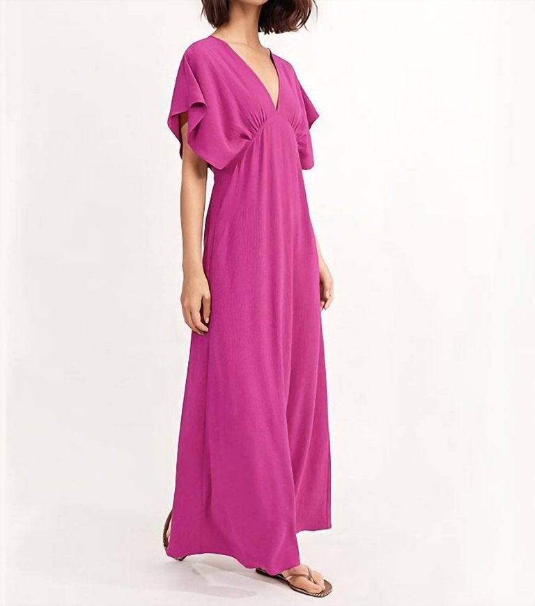 Seville Maxi Dress In Fuchsia - Fuchsia