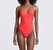 Sweetheart One-Piece Swimsuit - Orange Red