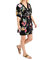 Tie Waist Dress In Black/multi - Black/multi