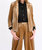 Women's Velvet Blazer - Beige