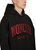 Hooded With Red Glitter Logo Pullover Cotton Sweatshirt
