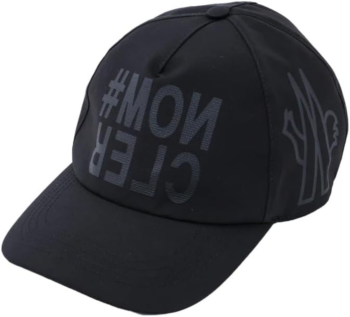 Moncler Black Men's Black Tonal Logo Cotton Baseball Cap | Verishop