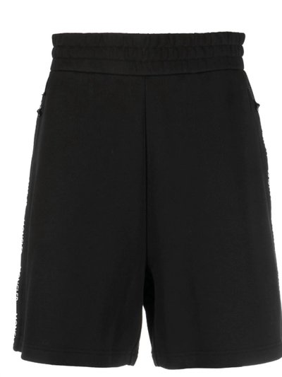 Moncler Men'S Logo Trim Elastic Waist Cotton Bermuda Sweat Shorts product