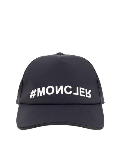 Moncler Womens Men's Black Logo Cotton Baseball Cap product
