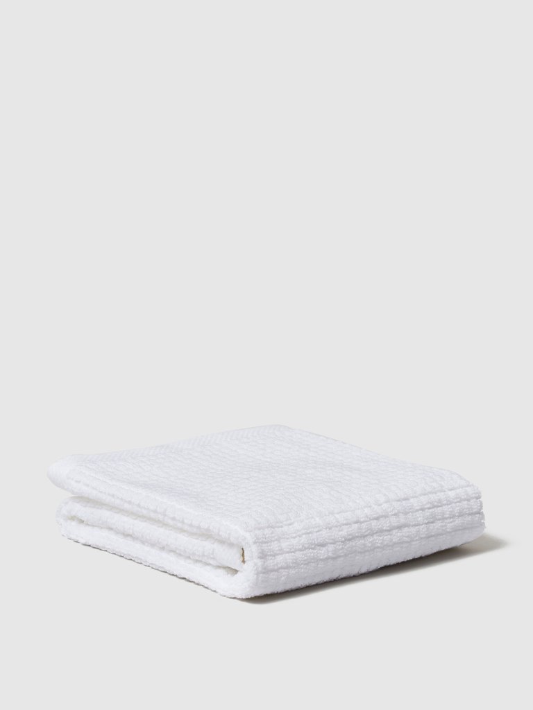 Trine Cube Towels - White