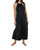 Belinda Maxi Silk Dress In Black - Black