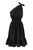 Demi Midi Silk Dress In Black - Black