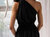 Demi Midi Silk Dress In Black