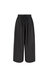 Women's Wide Leg Cotton Pants In Black - Black