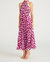 Lauren Chiffon Midi Dress - Floral Shadow