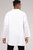 Linen Mandarin Neck 3/4 Sleeve Button Down Asymmetric  Shirt - White