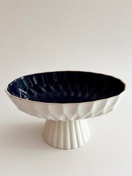 Time Capsule Handmade Ceramic Footed Serving Bowl