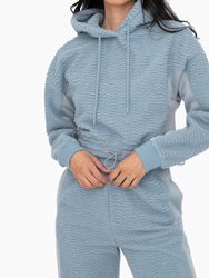Boxy Sherpa Pullover Hoodie