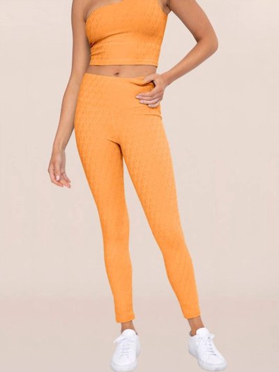 Mono B Clothing Geo Spiral Legging In Tangerine product