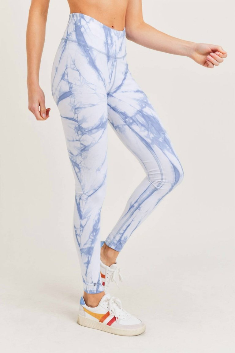 Ocean Vortex-Patterned Legging