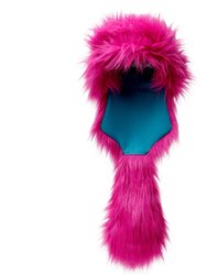 Fuchsia Faux Fur Hat Wig Wag Alaska - Fuchsia
