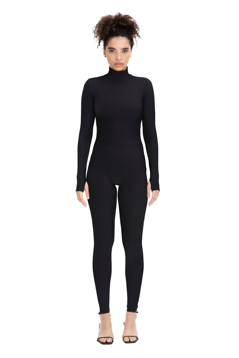 Monoskin Total Bodysuit - Black - Black