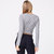 Asymmetric Long Sleeve Top In Grey