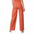 Linen Pleated Pants In Faded Rust