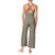 Linen Racer Jumpsuit In Army