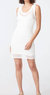 Open Knit Double Layer Dress In Ivory