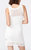 Open Knit Double Layer Dress In Ivory