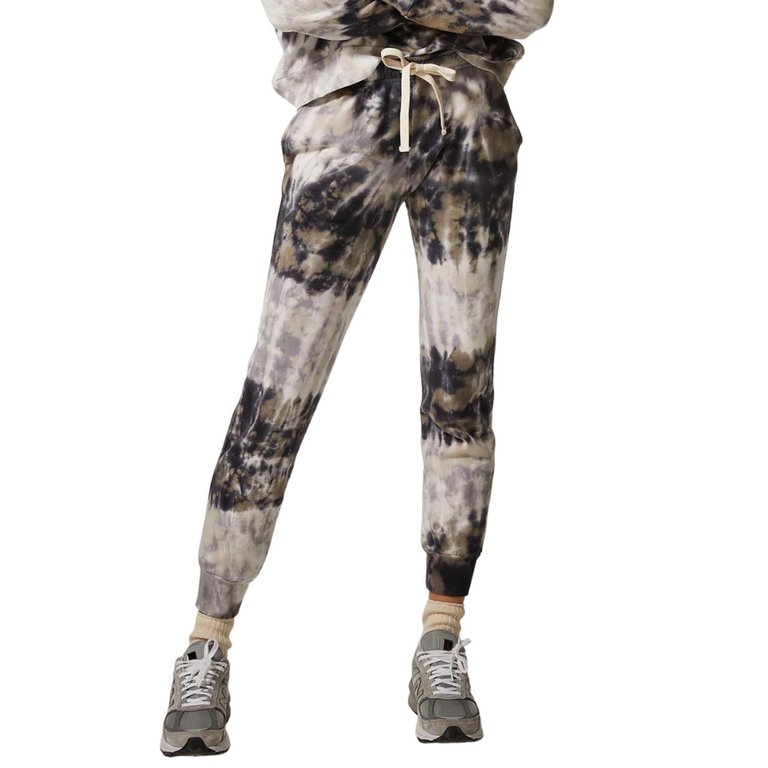 Spiral Tie Dye Joggers In Neptune/Gunmetal - Neptune/Gunmetal