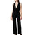 Supersoft 70's Jumpsuit In Black - Black