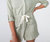 Twill Pocket Dress In Light Olive