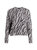 Zebra Boxy Sweatshirt In Grey