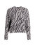 Zebra Boxy Sweatshirt In Grey