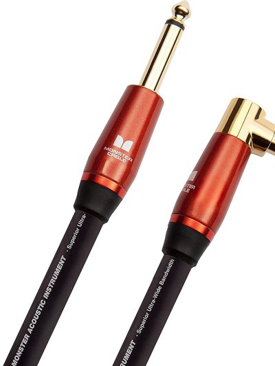 Monster 12 Ft. Prolink Right-Angle Male to Female Instrument Cable product
