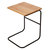 Querencia 18"x16"x24" Side Table With Acacia Top And Steel Base