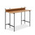 Querencia 34"H Study / Writing Desk With Acacia Top And Steel Legs