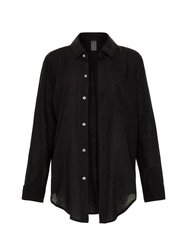 Black Long Sleeve Button Down Shirt