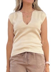 Kimmie Sweater Vest - Ivory