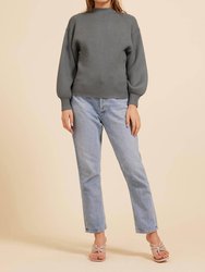 Mock Neck Sweater - Forest