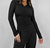 Valerie Ruched Long Sleeve Top In Black - Black